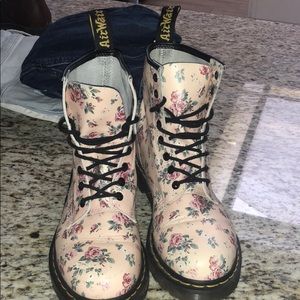Womens Floral Dr. Martens